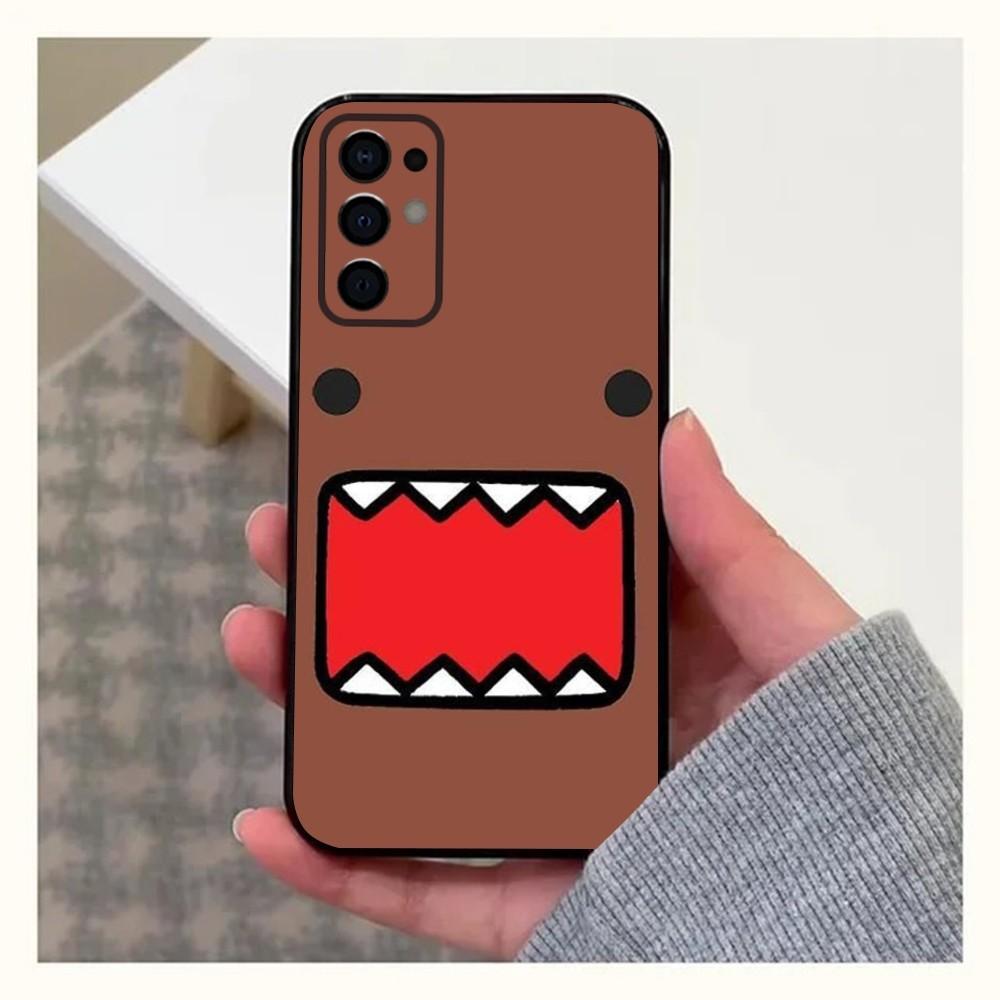 Cute D-Domo-kun Cartoon Phone Case For Samsung S24,S21,S22,S23,S30,Ultra,S20,Plus,Fe,Lite,Note,10,9,5G Black Soft Cover