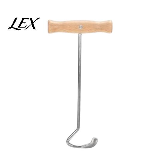 Ergonomic Shoe Assist Boot Jack with Long Handle, Easy Removal Portable Shoehorn, Non-slip Grip Entryway Organizer Sturdy Iron Construction Shoes Tool