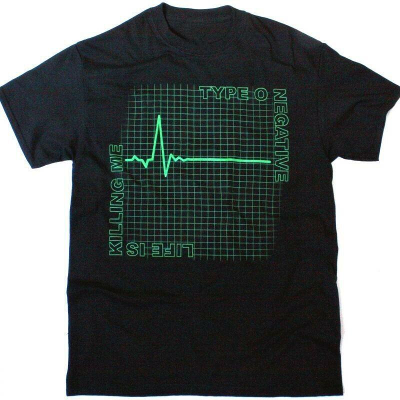 Винтажная мужская футболка TYPE O NEGATIVE LIFE IS KILLING ME Черная S-234XL C318 Унисекс XXXL