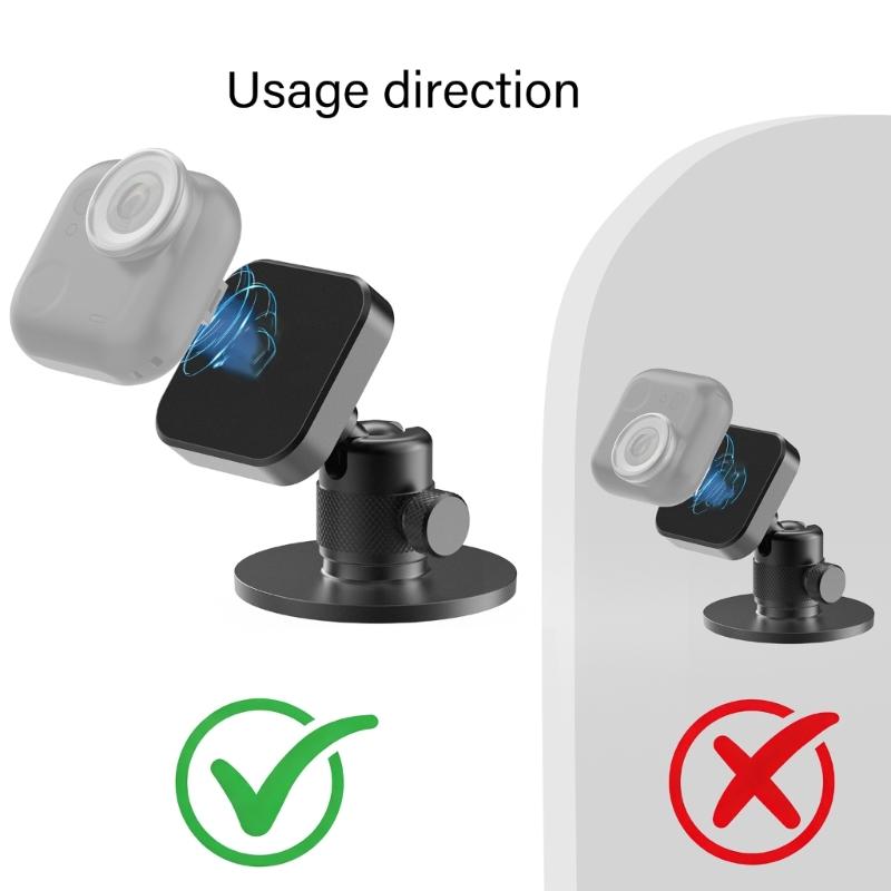 Aluminum Alloy Camera Base Bracket Featuring Detachable Magnetic Design Multiple Angle Adjust for 360 GO Ultra