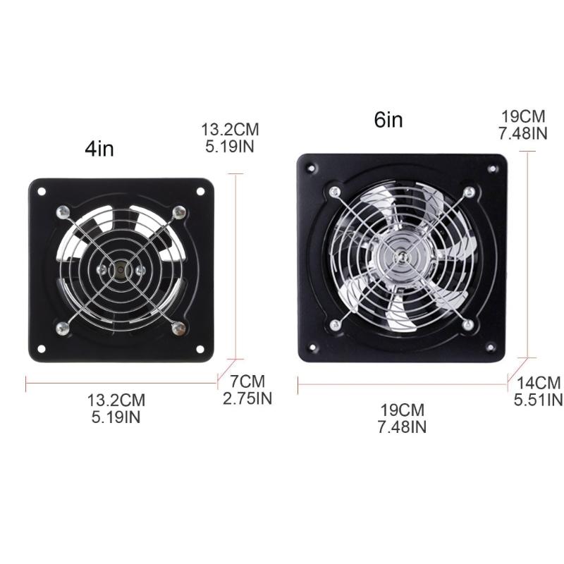 220V Wall-Mounted Exhaust Fan for Kitchens Bathroom and Other Humid Areas