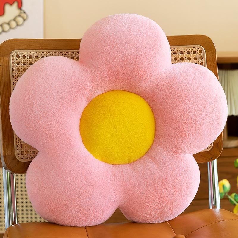 

Traffic Style Flower Cushion Pillow Office Cushion Waist Plush Toy Living Room Sofa Petal Daisy Cushion 35cm 0.2kg
