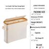 Panier de rangement pour mouchoirs en tissu de bambou pour salle de bain