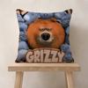 Cartoon Grizzy und die Lemminge Personalisierte Kissenstaubabdeckung Schlafzimmer Kinder Party Dekoration Kissenbezug Geburtstag Kinder Geschenk