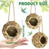 A34R Handmade Bird House Hummingbird House Outdoor 4-Pack, Natural Bird Nest Handwoven Hanging Bird For Garden Window Patio Lawn
