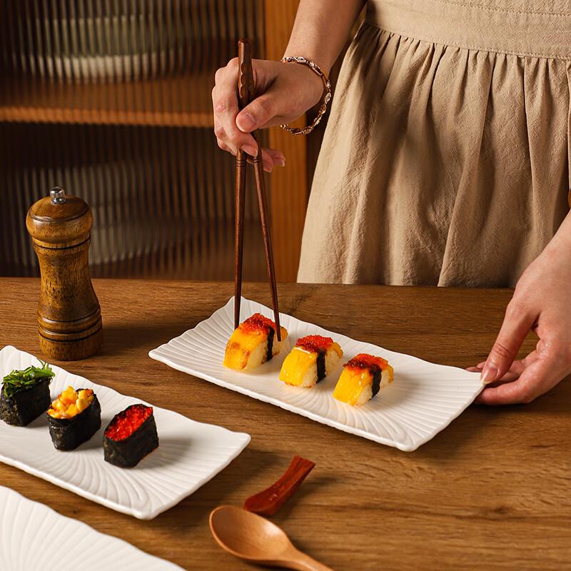 Elegant Ceramic Rectangular Serving Plate
