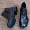 Leather Martin boots men's shoes autumn and winter velvet all-cowhide leather boots fashion casual side zipper leather shoes