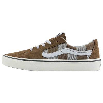 SK8 Low Top Skateboard Shoes Unisex Dark Brown Sneakers VN0009QRDFM