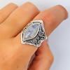 Metal Geometric Band Ring With Electroplated Finish For Unisex Fashion Fans