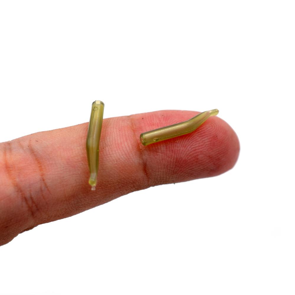 MNFT 48Pcs Hook Line Aligner Elbow Type Aggressive Rigs Making Sleeves Tubes Hair Chod Soft Anti Tangle Fishing Tackle