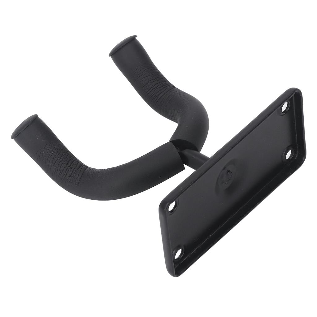 Guitar Wall Mount Hanger Hook 4 Holes Acoustic Electric Bass Metal Holder for All Size Guitars Black
