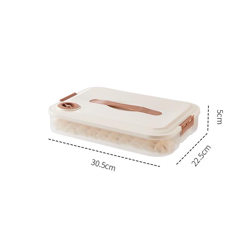 Food Grade Multi-layer Dumpling & Wonton Freezer Storage Container Single Layer with Lid