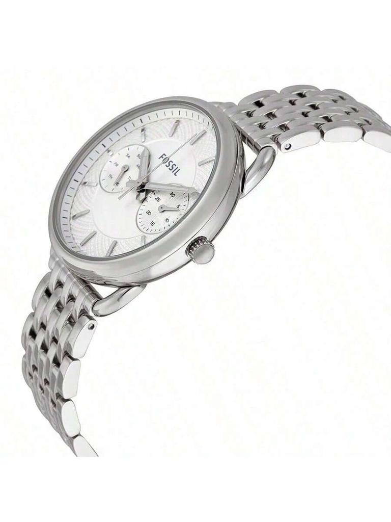 Lady's Stainless Steel Casual Fashion Quartz Watch with Diamond, Multi-function, Date and Week Display, Model ES3712