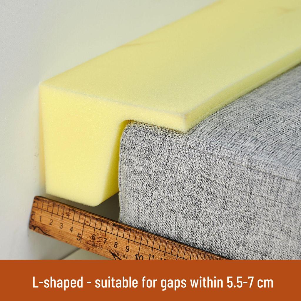 L-Shaped Bedside Furniture Gap Filler: High-Density Sponge Block for Dorm Beds