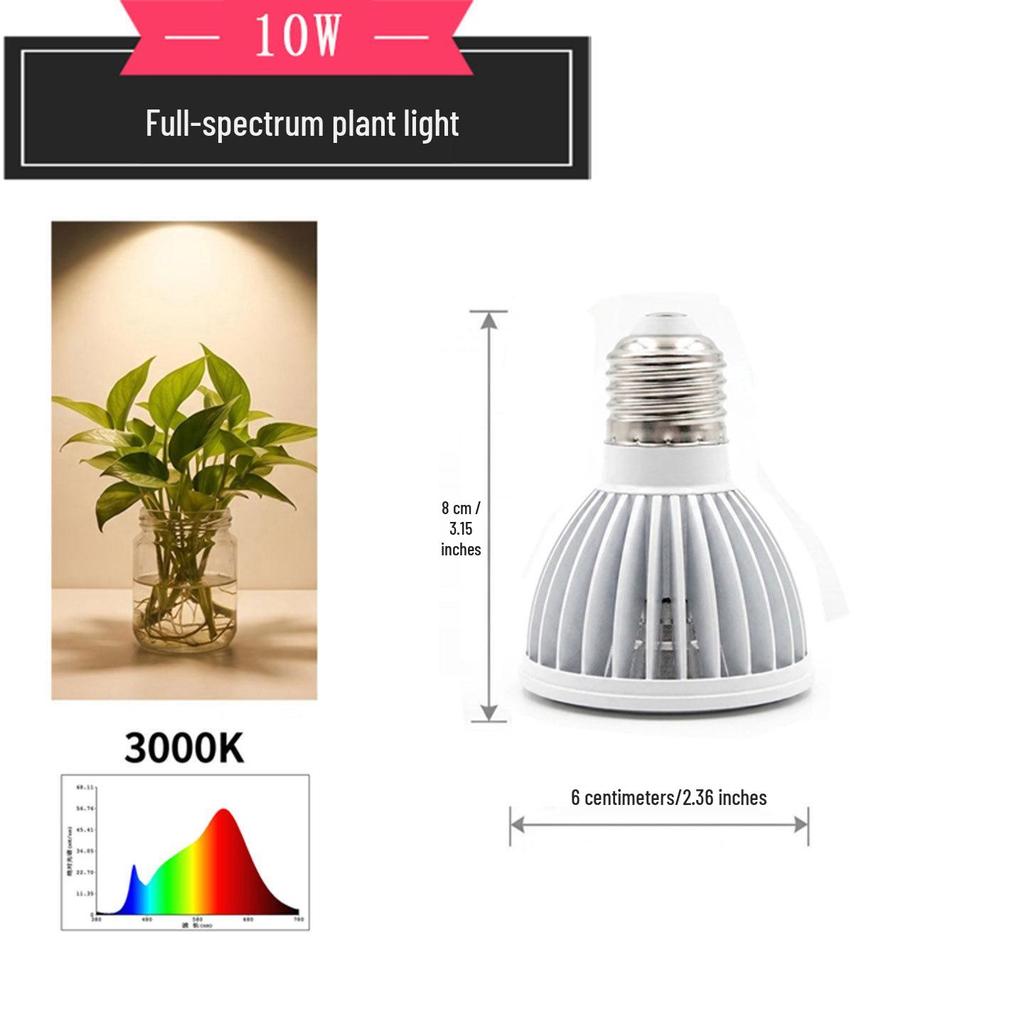 Vollspektrum E27 Sonnenlicht LED Pflanzenlampe für die Pflanzenzucht