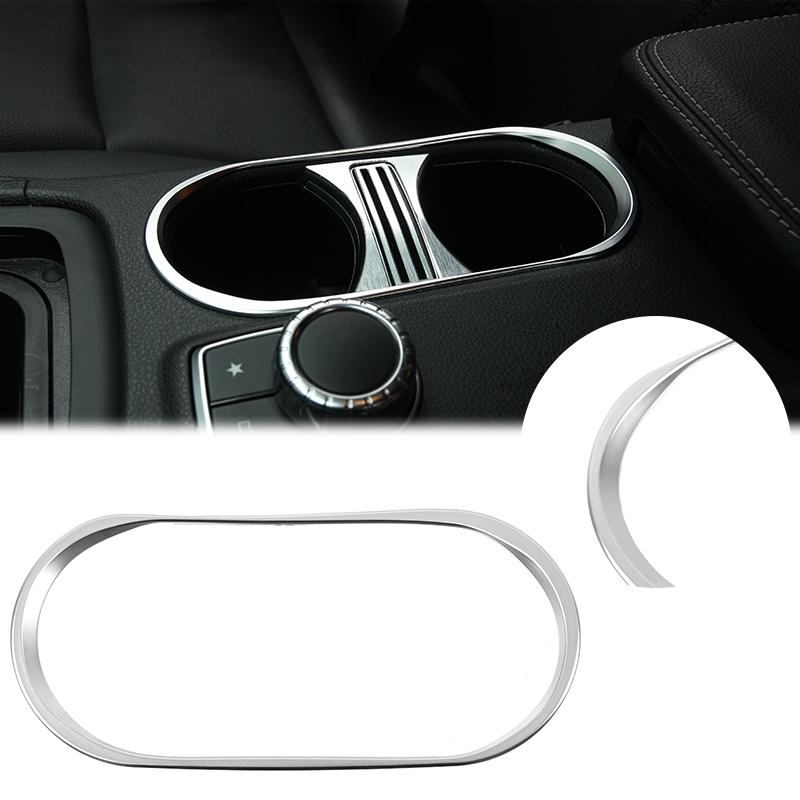 Center Control Cup Holder Cover Trim Sticker Drink Holder Frame For Mercedes Benz A GLA CLA Class W177 W176 H247 X156 C118 C117