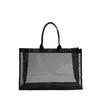 Mesh bag handbag yoga fitness grid shoulder bag beach bag handbag transparent storage bag