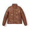 Cappotto Corto Autunnale e Invernale da Donna in Ecopelle, Imbottito in Cotone Spesso, Moda Commuter, Completo Pane