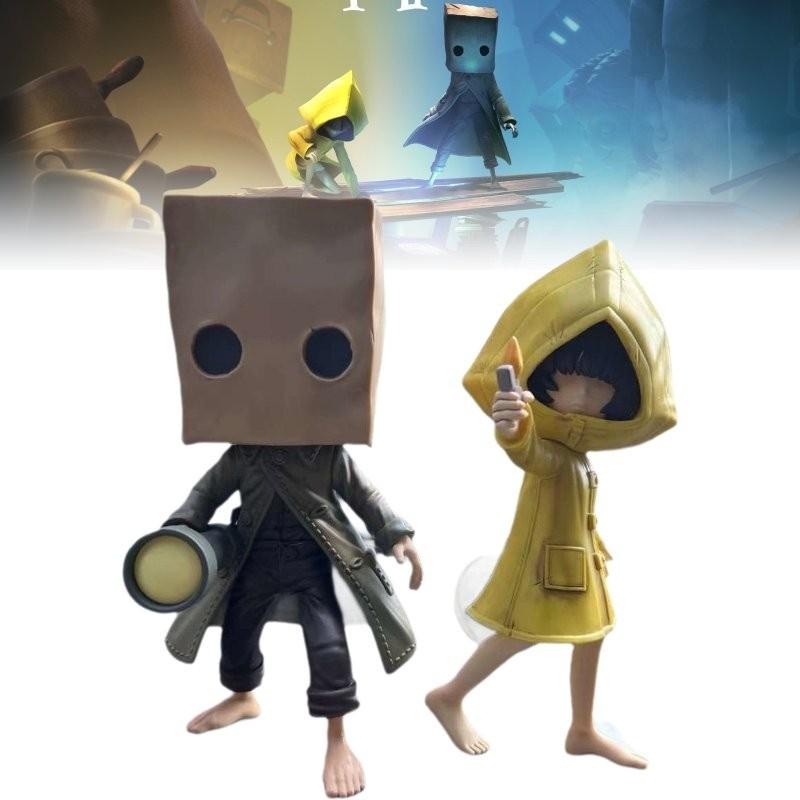 Atemberaubende Little Nightmares Sechs und Mono Actionfiguren PVC Sammlerstücke für Halloween