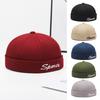 Spring and Autumn New Literary and Retro Embroidery Letter Melon Fur Hat Fashionable Versatile Casual Landlord Hat Simple Tang Hat