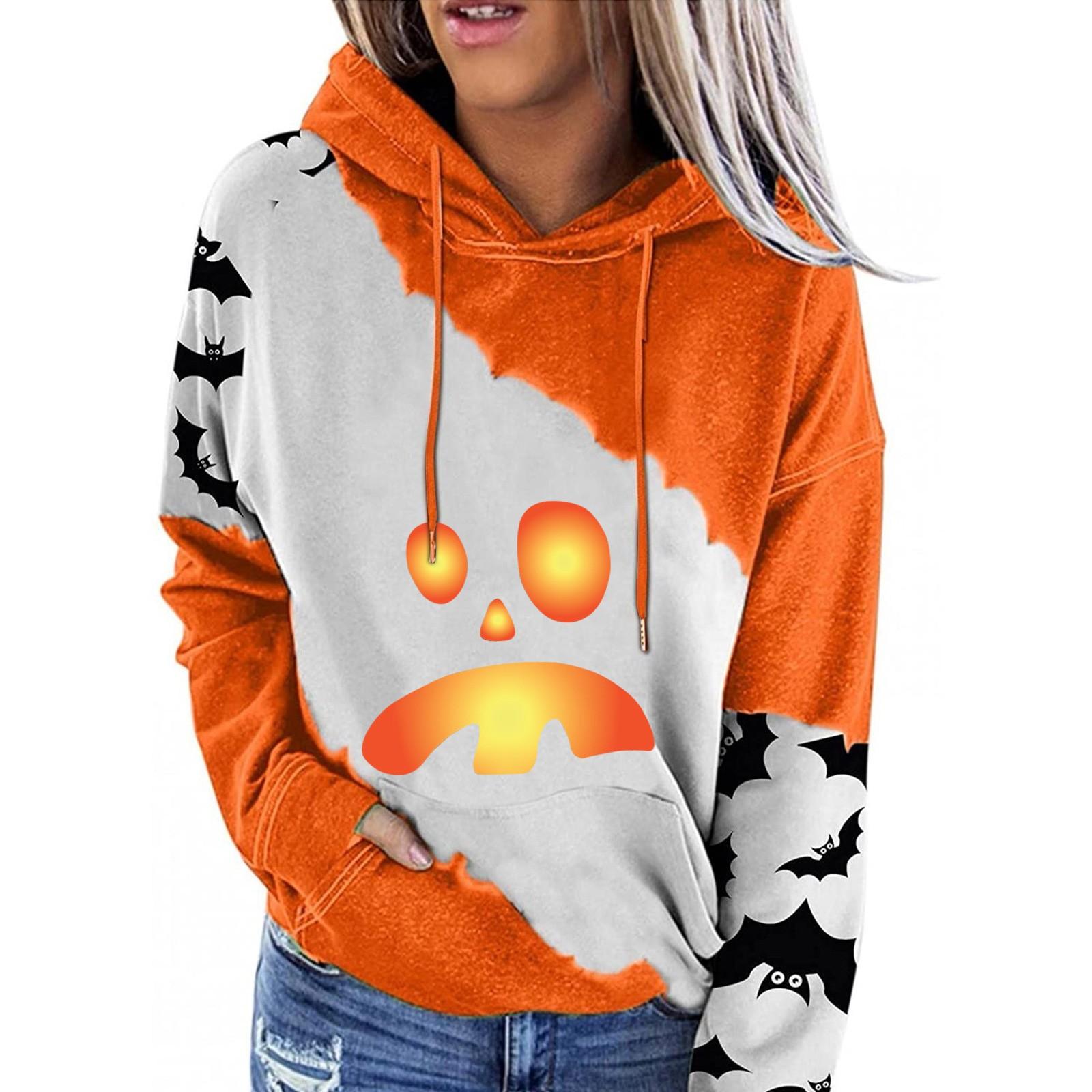 Женский пуловер с принтом Хэллоуина — фото 3