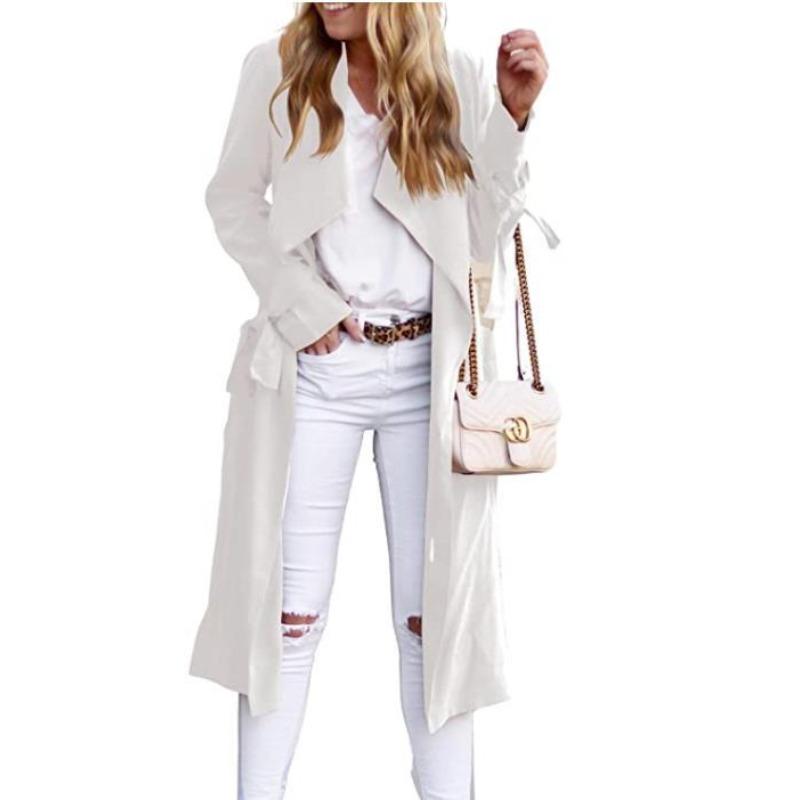 Fall and Summer Sunscreen Clothes, Women's Trench Coat, Long Coat, Multi-color