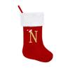 Christmas Stocking Christmas Stocking Embroidered Alphabet Design