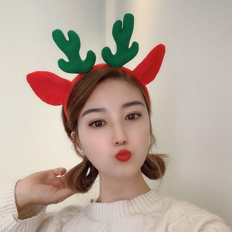 Antler Headband: Korean Style Plush Hairband for Face Washing & Masks, Cute Christmas Hair Accessory