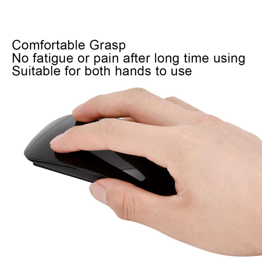 TM823 High Sensitivity 1200DPI 2.4GHz Wireless Touch Mouse   Positioning for Laptop Note White