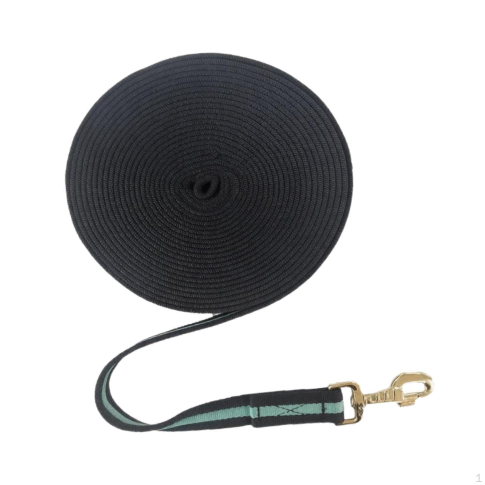 

Horse with Metal Hardware 26 ft Sturdy Keep Fastened Rein Training Tack for Obedience Recall