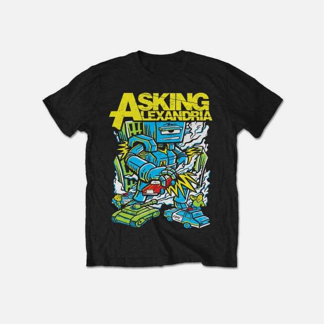 Asking Alexandria Unisex T-Shirt Killer Robot ALL COLOR S-5XL XL