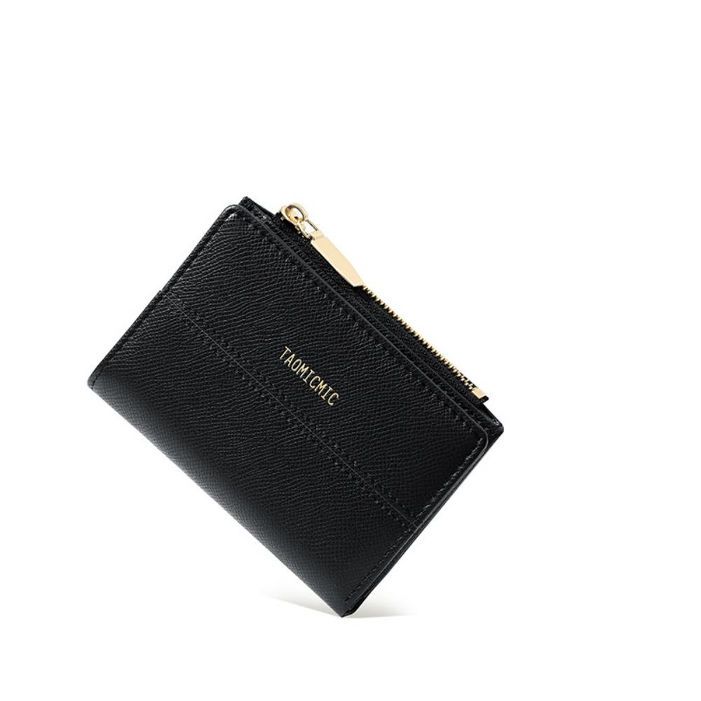 Pu Leather Business Card Holder Large Capacity Bank/ID/Credit Card Bag Women Short Wallet  Shopping