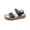 2026 Spring/Summer Girls' Open-Toe Leather Sandals - Fashionable, Casual Beach Shoes