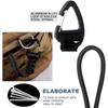Survival Backpack Triangle Buckle High Strength Camping Hiking Key Ring Paracord Lanyard Keychain