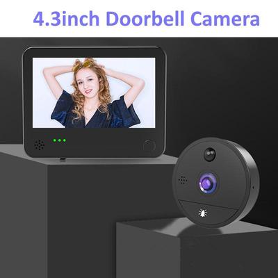 4,3palcový bezdrátový systém videotelefonu Systém domovního zvonku s kamerovým bezpečnostním systémem s nočním viděním, alarmem pohybu