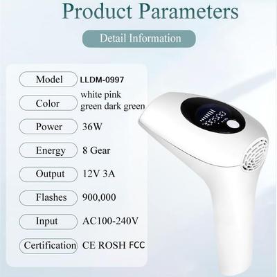 Portable IPL Laser Hair Removal Device for Whole Body and Underarms