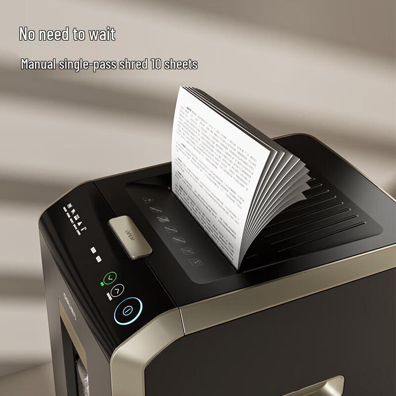 Deli P-5 Auto-Feed Micro-Cut Paper Shredder CN Plug (adapter Included)