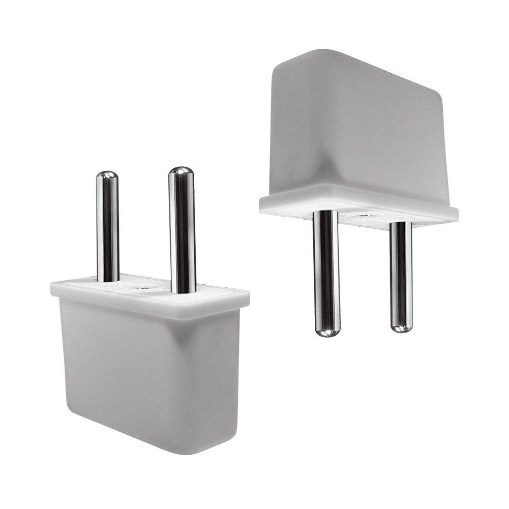 European Outlet Conversion Adapter for Overseas Travel Power Conversion Plug C Type Set of 4 (White)