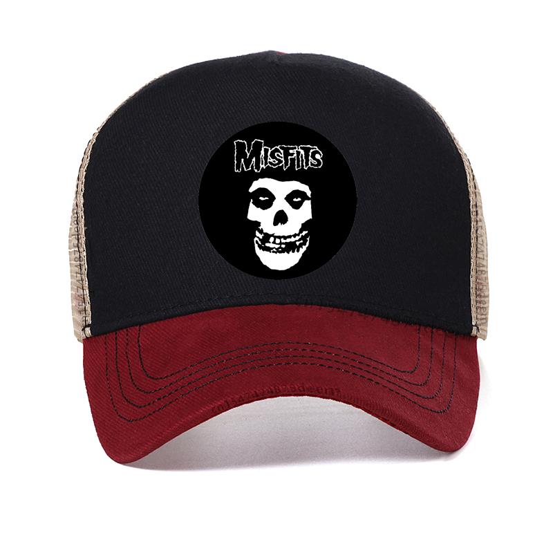 

new men s hip-hop punk skull misfits brand Baseball Cap girl Snapback Bone Adjustable Wonmen Baseball Hat Snapback Hat Adjustable