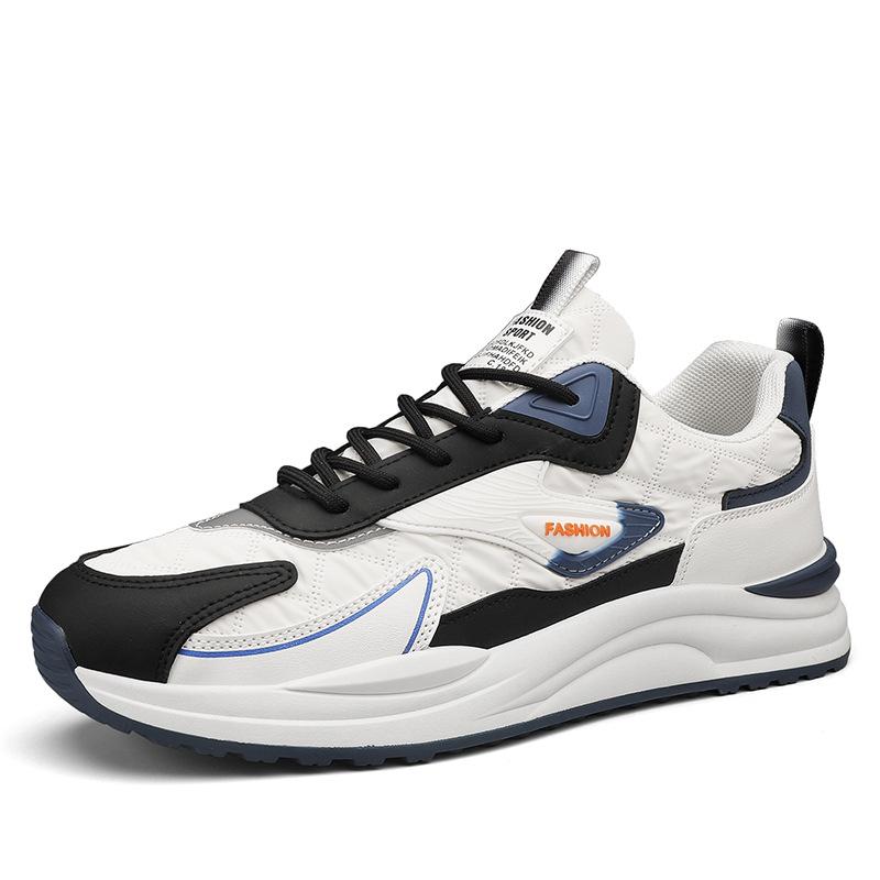 Four Seasons New Fashion Casual Shoes Color Matching Outdoor Sports Dad Shoes Lace-up Men's Student Shoes
