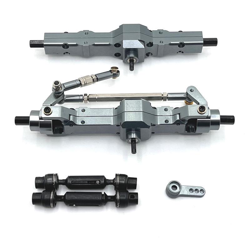 Naughty Dragon RC Car Metal Upgrade Front & Rear Axle Drive Shaft (1/10 C74, 1/16)