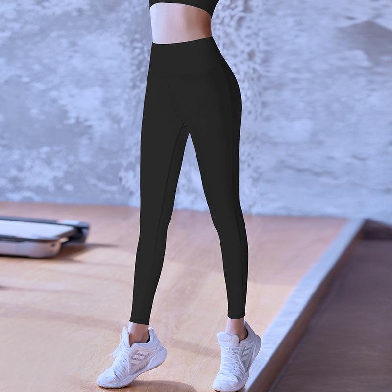 1011 Spring New Leggings Hip Lifting Peach Fitness Pants High Waist Belly Skinny Printed Yoga Pants Women