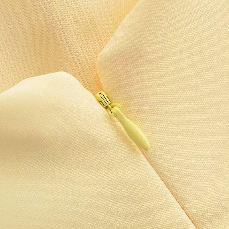 Kaslead New Arrival Women's Clothing Fashion Style Fashion Wave Decoration Hanging Collar Dress 2858777