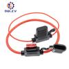 Waterproof 32V Mini Small Medium Auto Fuse Holder 18/1614/12/10AWG and Car Blade Fuse 2A 3A 5A 7.5A 10A 15A 20A 25A 30A 35A 40A