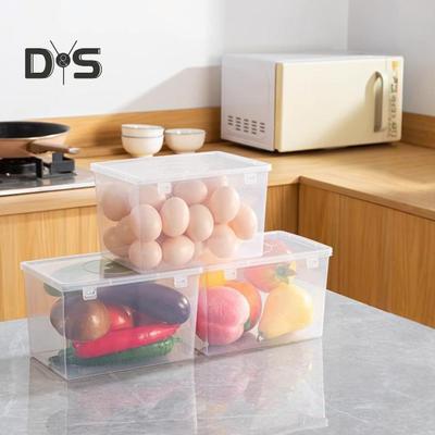 Contenitore per pane trasparente da 2,8 litri, chiusura ermetica, grande apertura, materiale per uso alimentare, contenitore per pane spesso, contenitore per la conservazione della frutta in cucina.