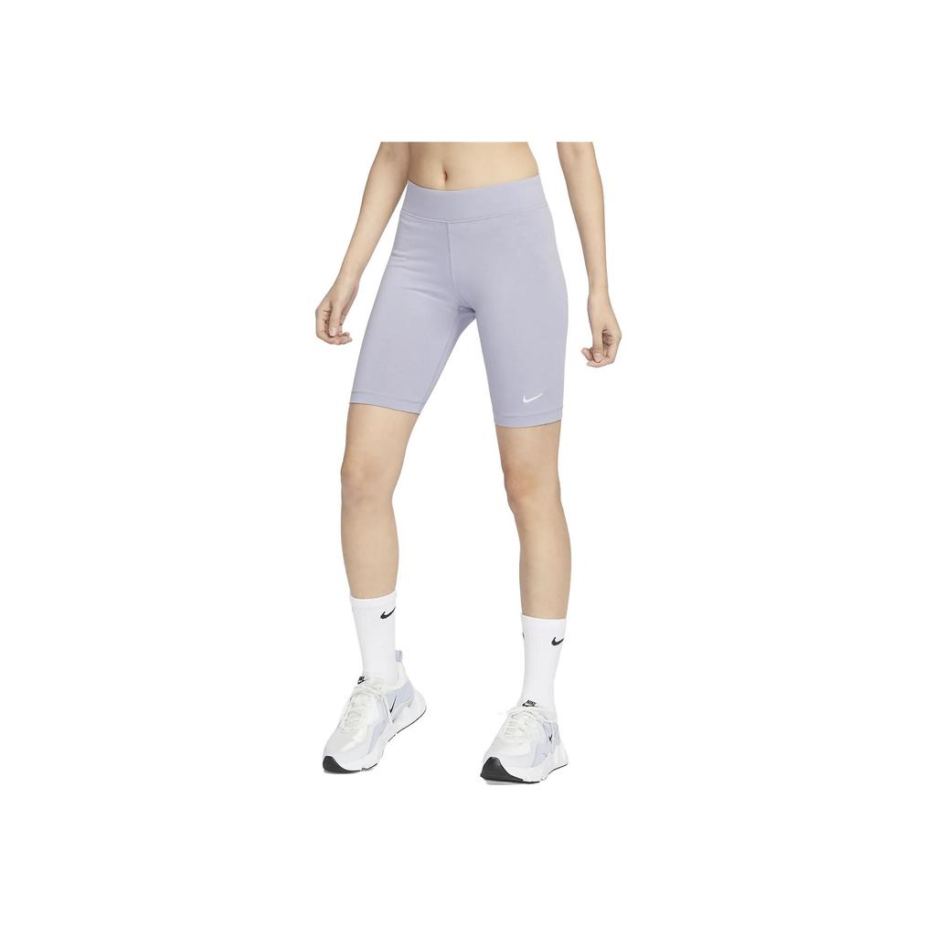 Nike Sportswear Essential Solid Slim Fit Workout Shorts Women shorts Mist-Grey-Blue CZ8527-519