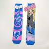 1 paire de chaussettes pour enfants de couleur cartoon élégantes, chaussettes montantes à la mode tridimensionnelles pour filles, adaptées à toutes les saisons