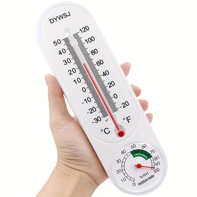Wall-mounted Indoor/outdoor Thermometer and Hygrometer, Accurately Measures Temperature and Humidity, Red Pointer, Hygrometer.