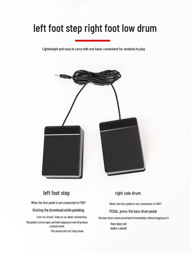 Portable Foldable Electronic Drum Set for Kids and Beginners