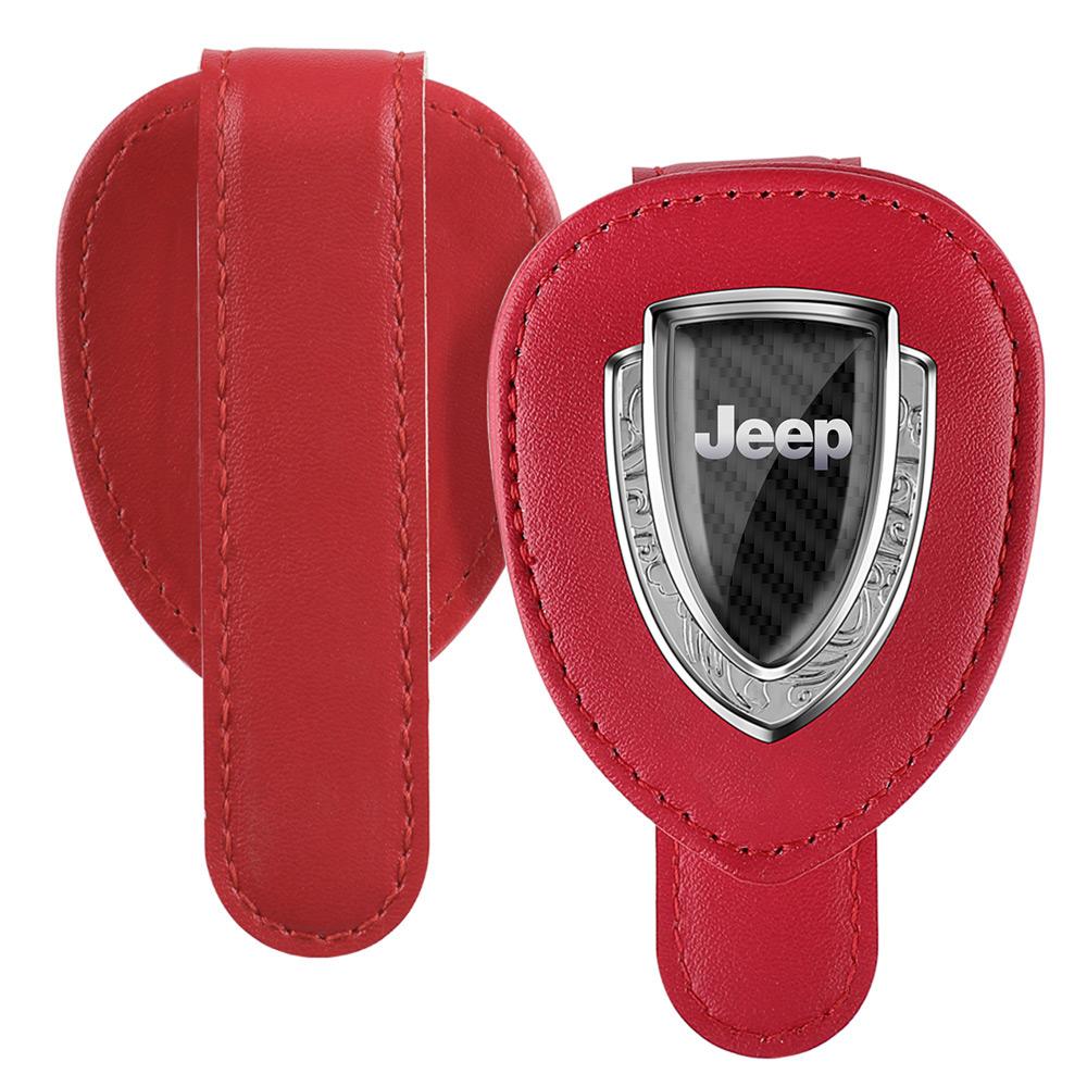 Car Styling Sunglasses Storage Clip Auto Sun Visor Eyeglass Holder Accessories For Jeep Grand Cherokee Wrangler Renegaed Compass AMQ1